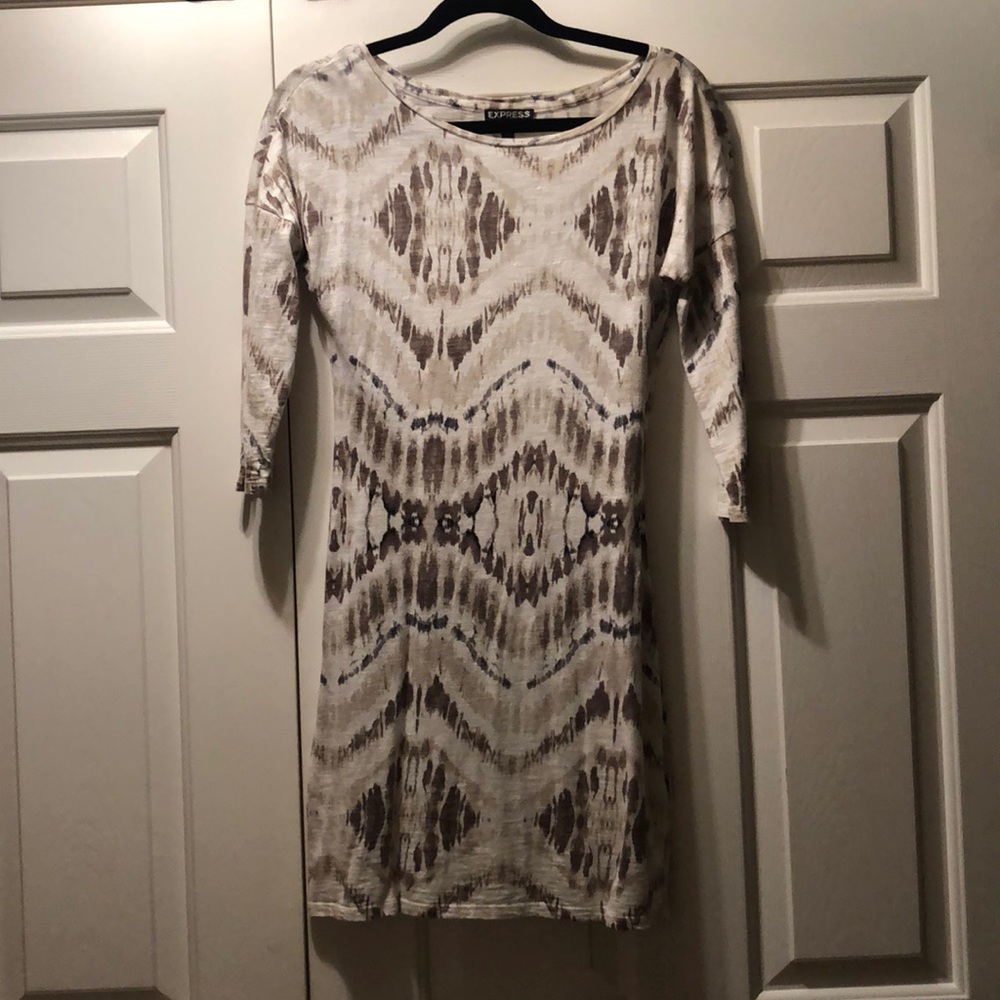 XS Patterned Dress from Express